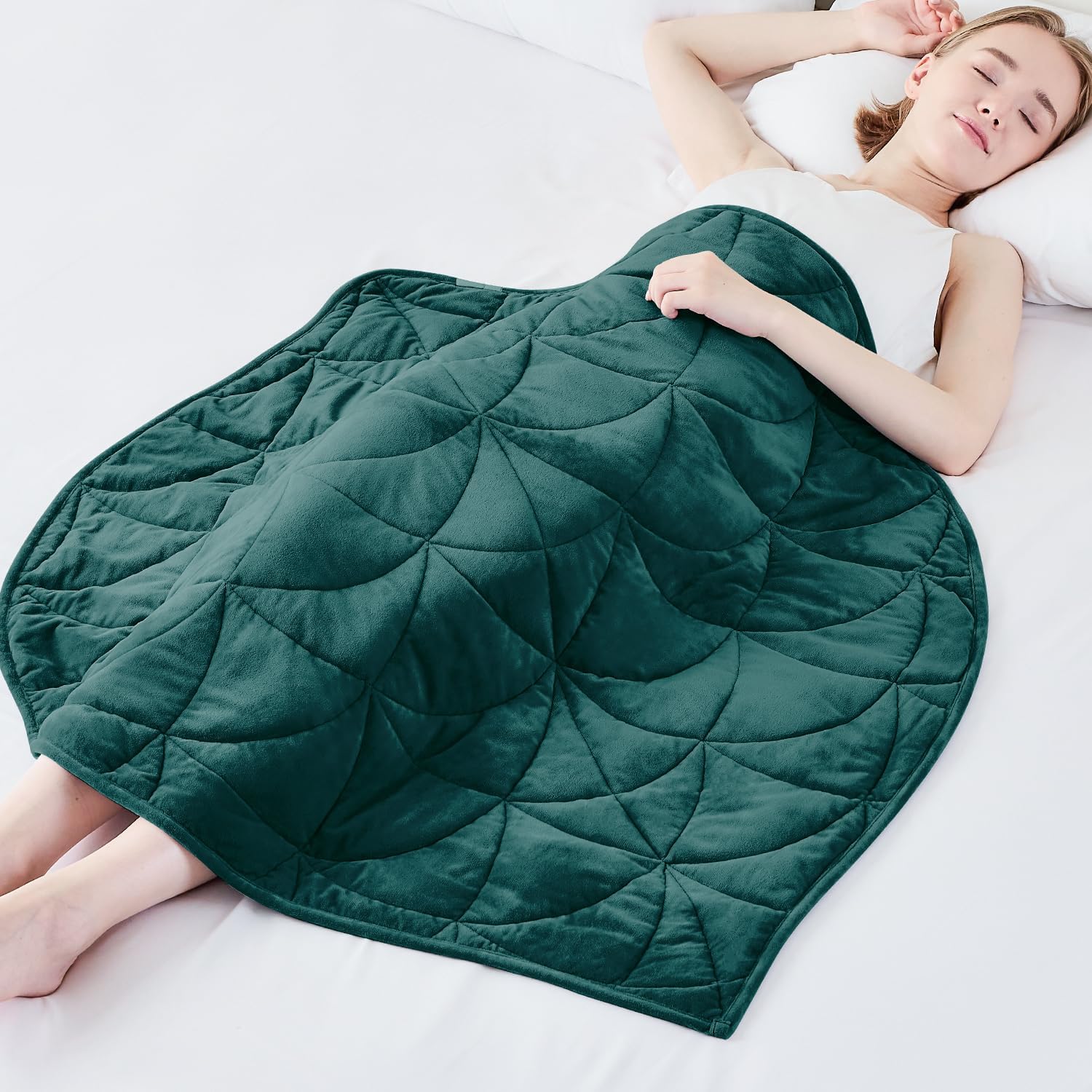 Weighted Lap Blanket for Adults, Soft & Portable Comfort