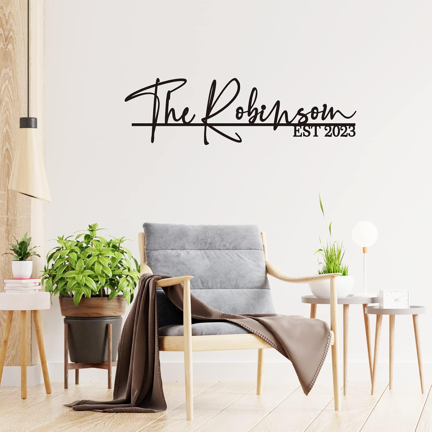 Personalized Metal Last Name Sign for Unique Home Decor