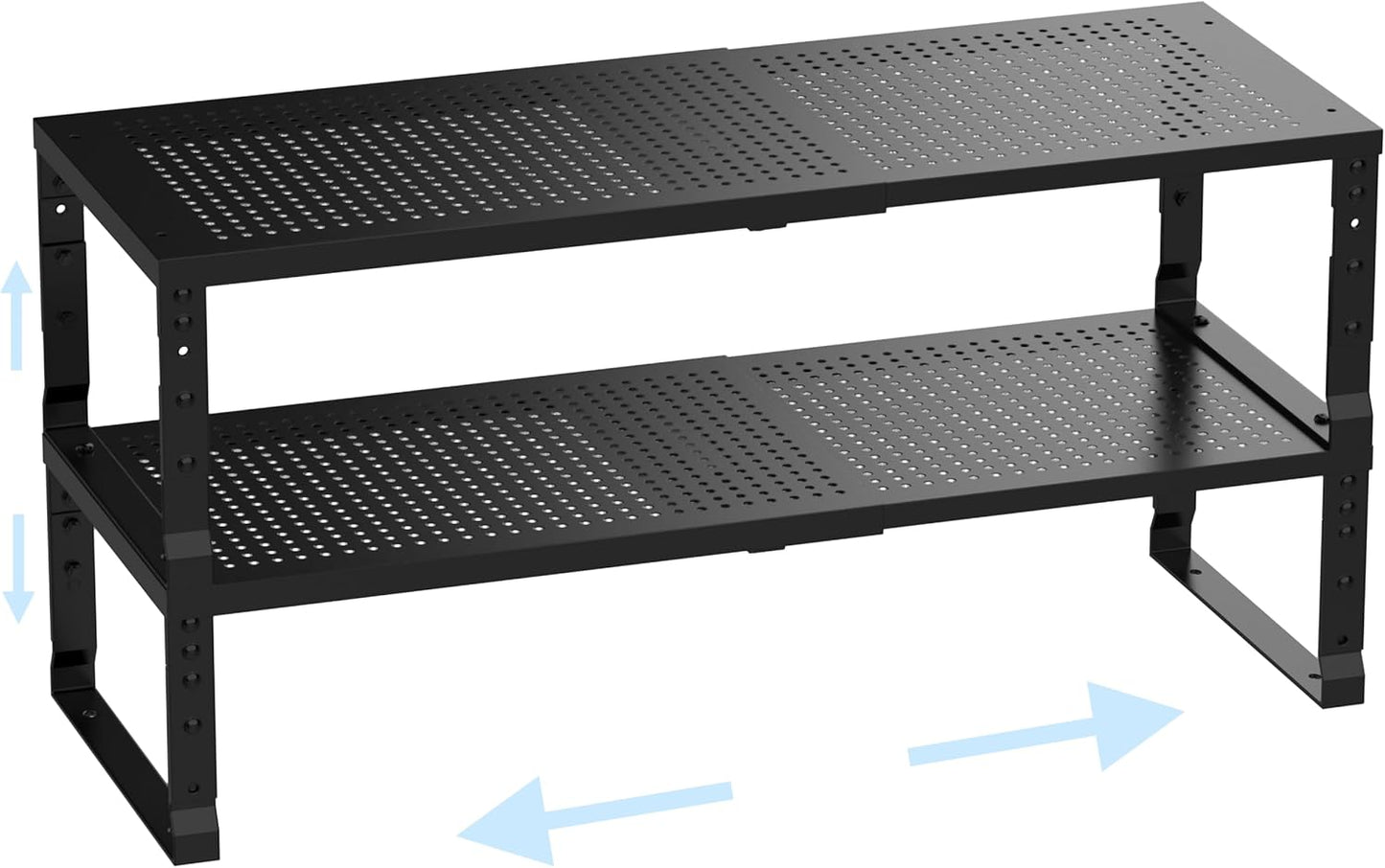 Expandable Adjustable Stackable Kitchen Organizer for Cabinets