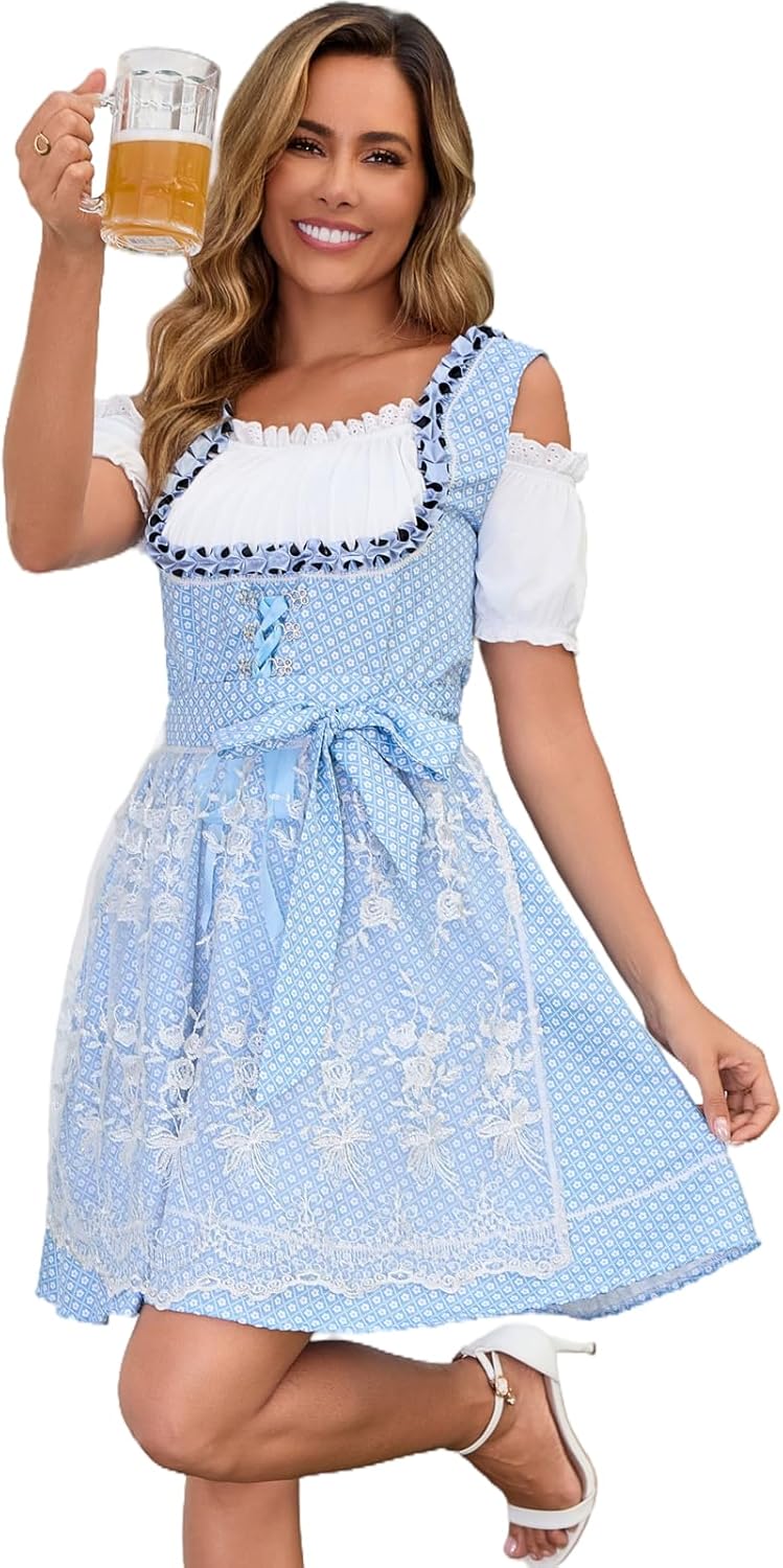 Traditional Bavarian Oktoberfest Outfits for Women - Dirndl Dress