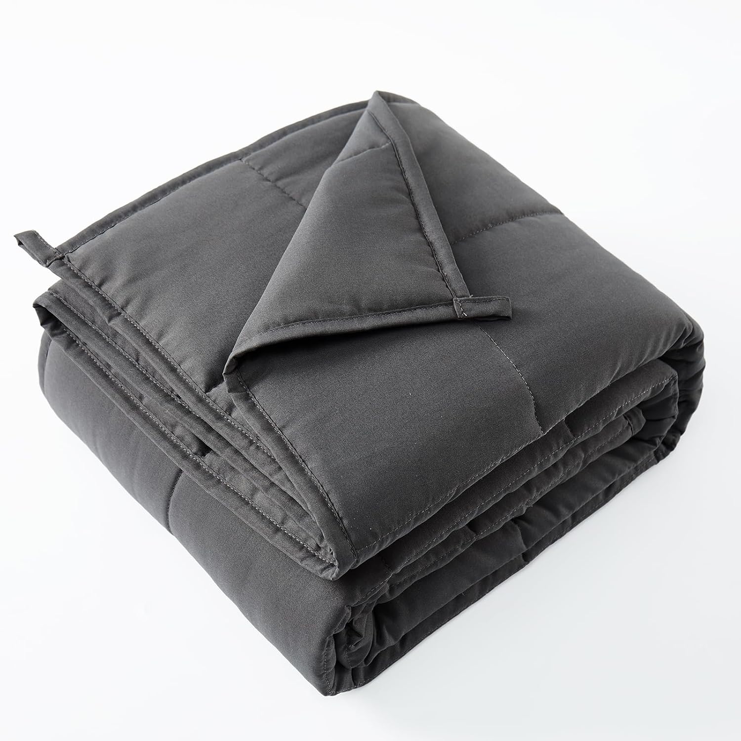 HOSUKKO Weighted Blanket - 7 lbs Grey Heavy Blanket for Comfort
