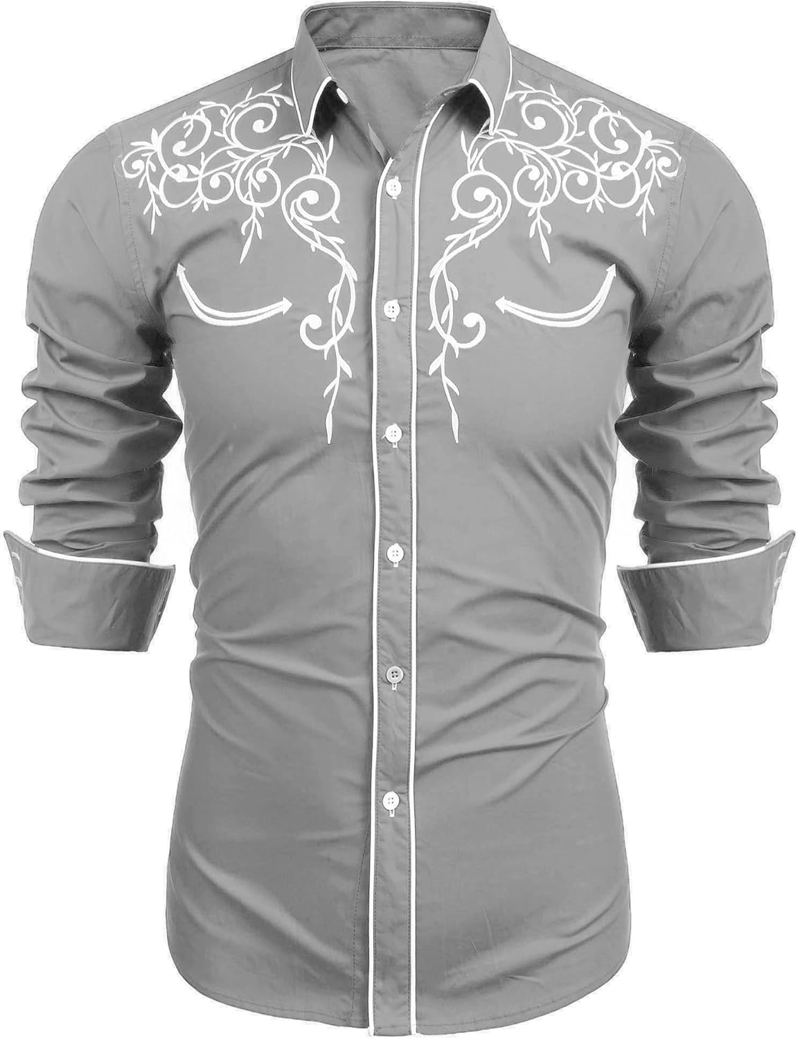 COOFANDY Men's Western Cowboy Shirts for Stylish Comfort