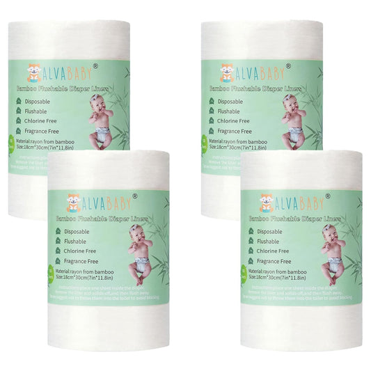 ALVABABY Soft Disposable Diaper Liners - Chlorine Free