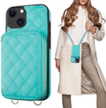 Bocasal Crossbody Wallet Case for iPhone 13 - RFID Zipper Folio