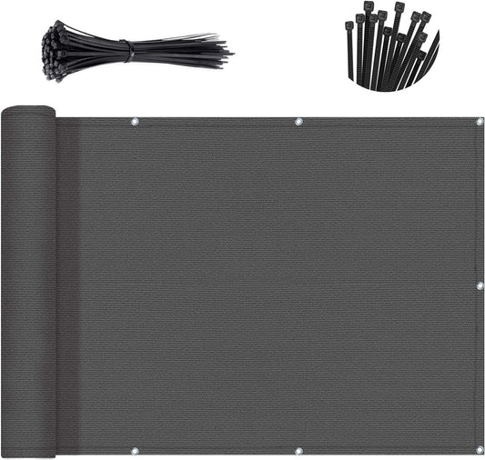 Customized Dark Gray Balcony Privacy Screen for Outdoor Spaces