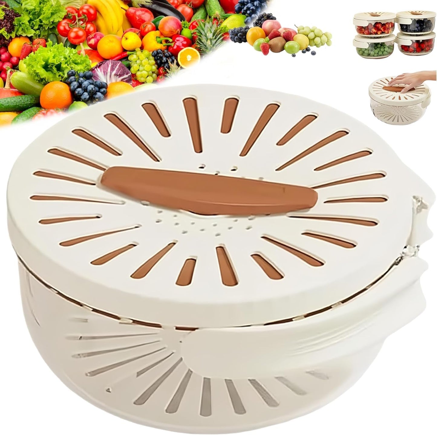 Efficient Drainer & Strainer for Fresh Produce