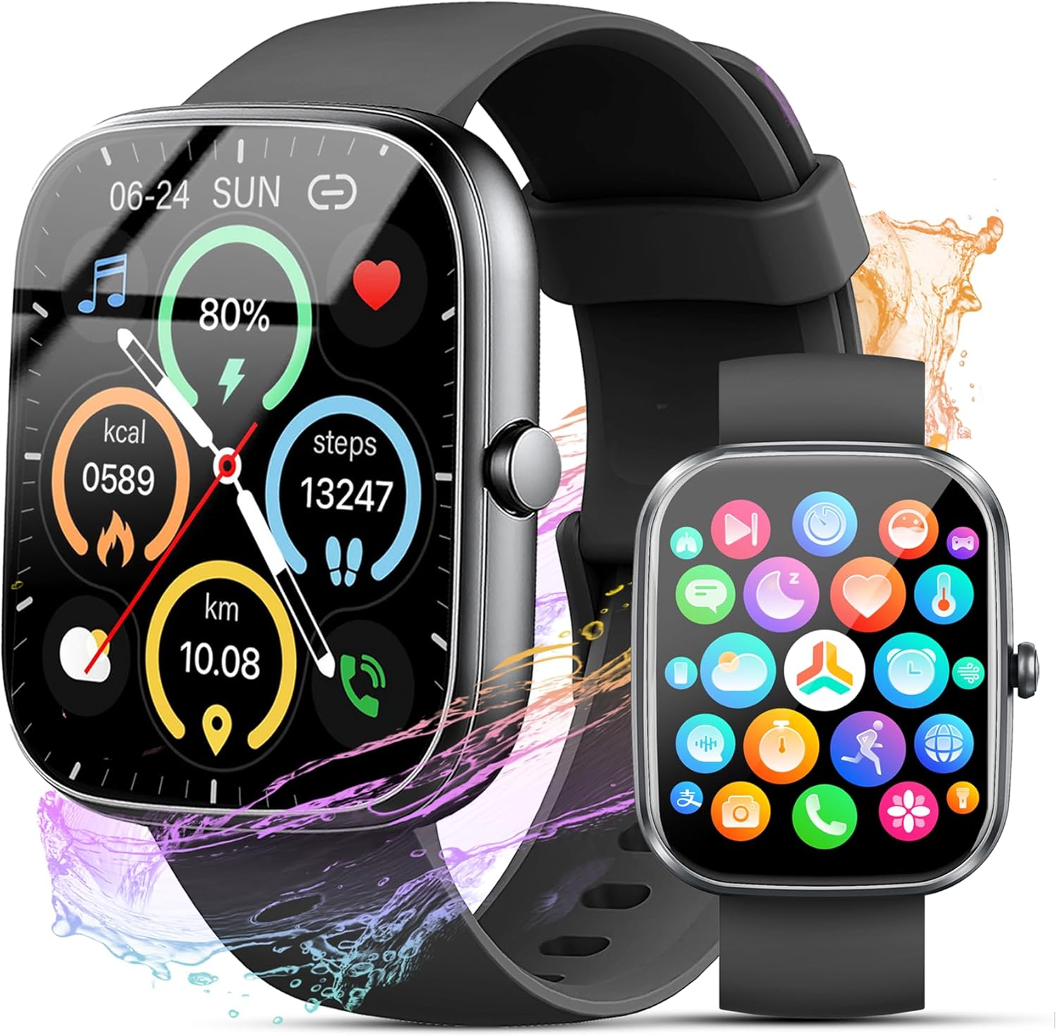 Smart Watch for Men Women with Bluetooth Call and 120+ Sports Modes