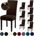 Chair Covers Stretch Dining Room Slipcovers Set of 8 - Protective