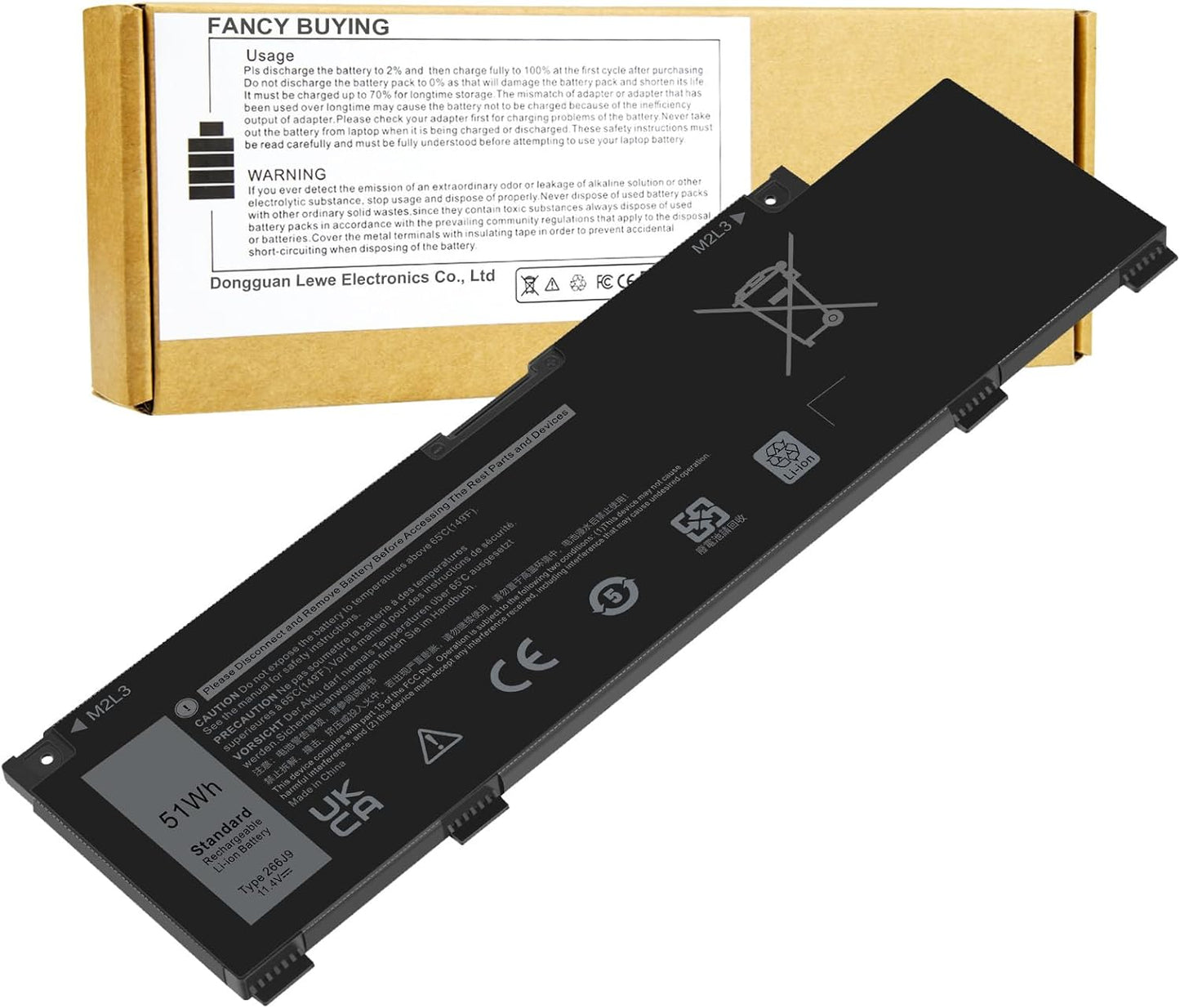 266J9 MV07R Battery Replacement for Dell G3 15 Series Laptops