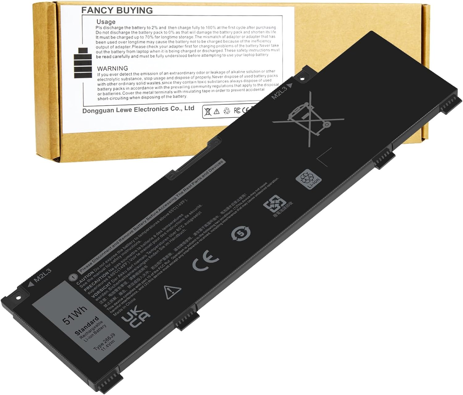 266J9 MV07R Battery Replacement for Dell G3 15 Series Laptops