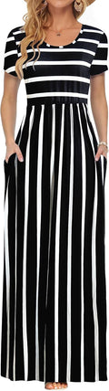 Women's Short Sleeve Loose Maxi Dress - Soft Jersey Comfort