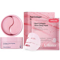 Collagen Face Mask 4-Pack & Eye Patches 60 Pc Set - Deep Hydration