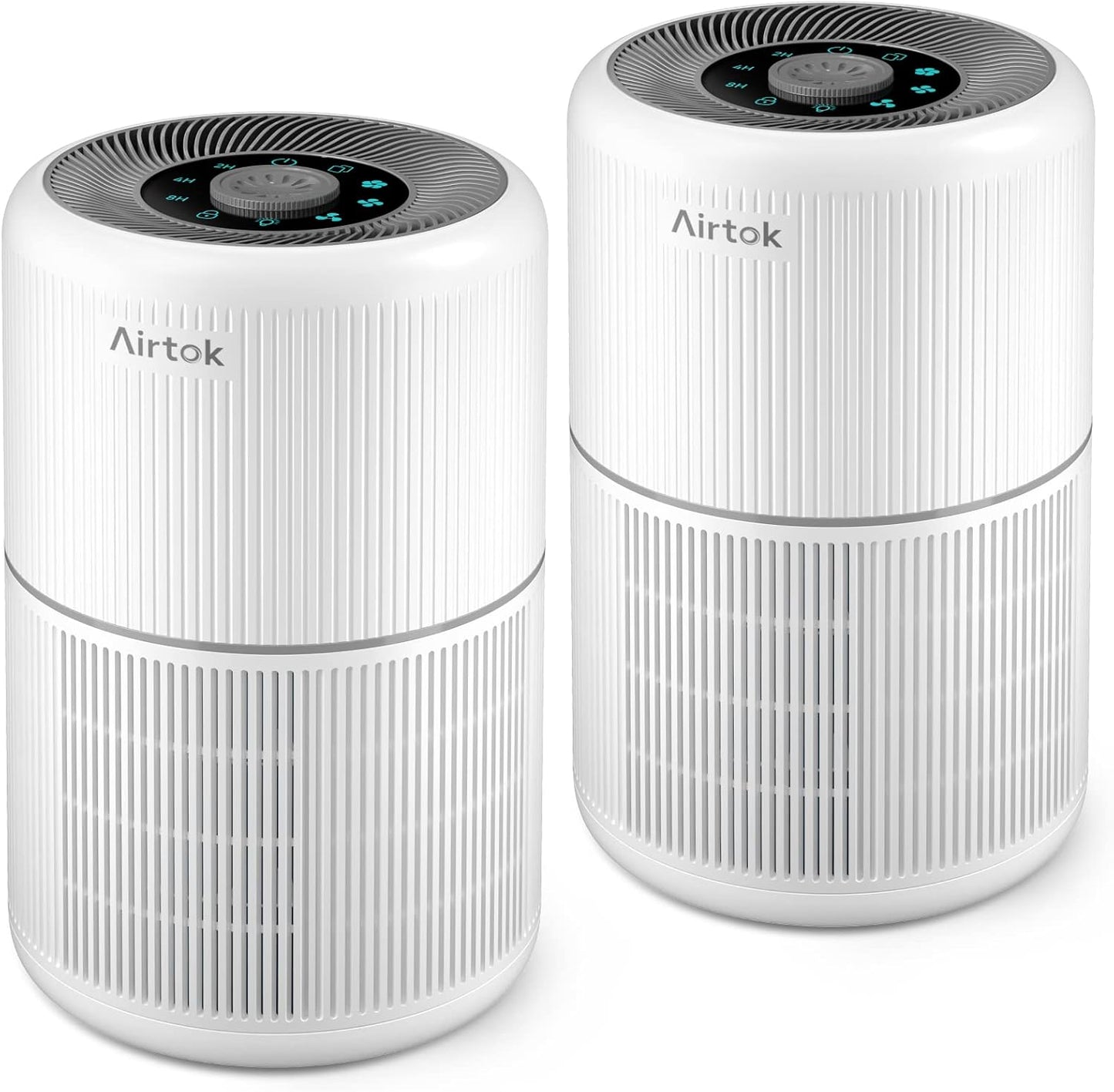 2 Pack Air Purifier for Home Bedroom with H13 True HEPA Filter
