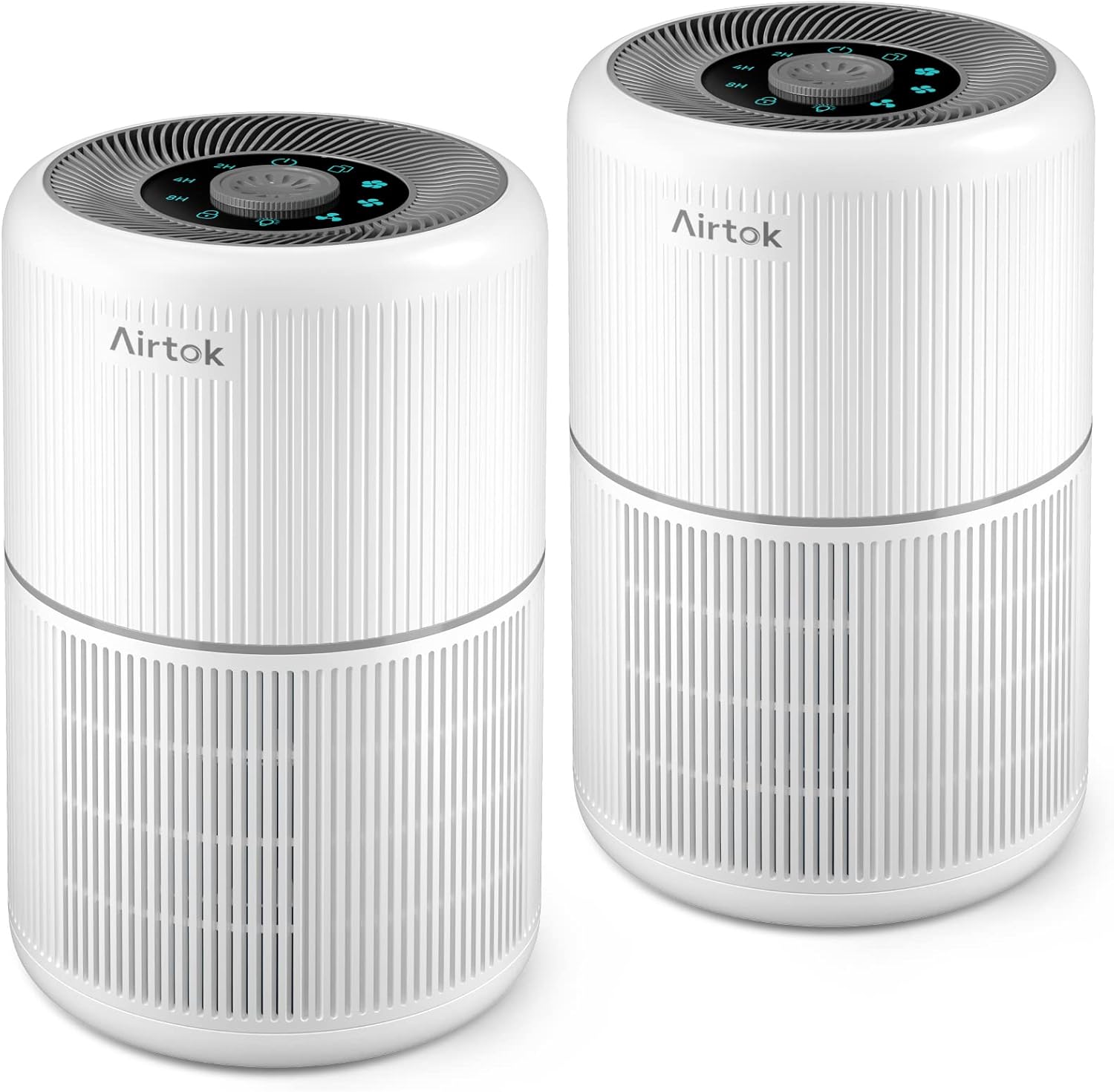 2 Pack Air Purifier for Home Bedroom with H13 True HEPA Filter