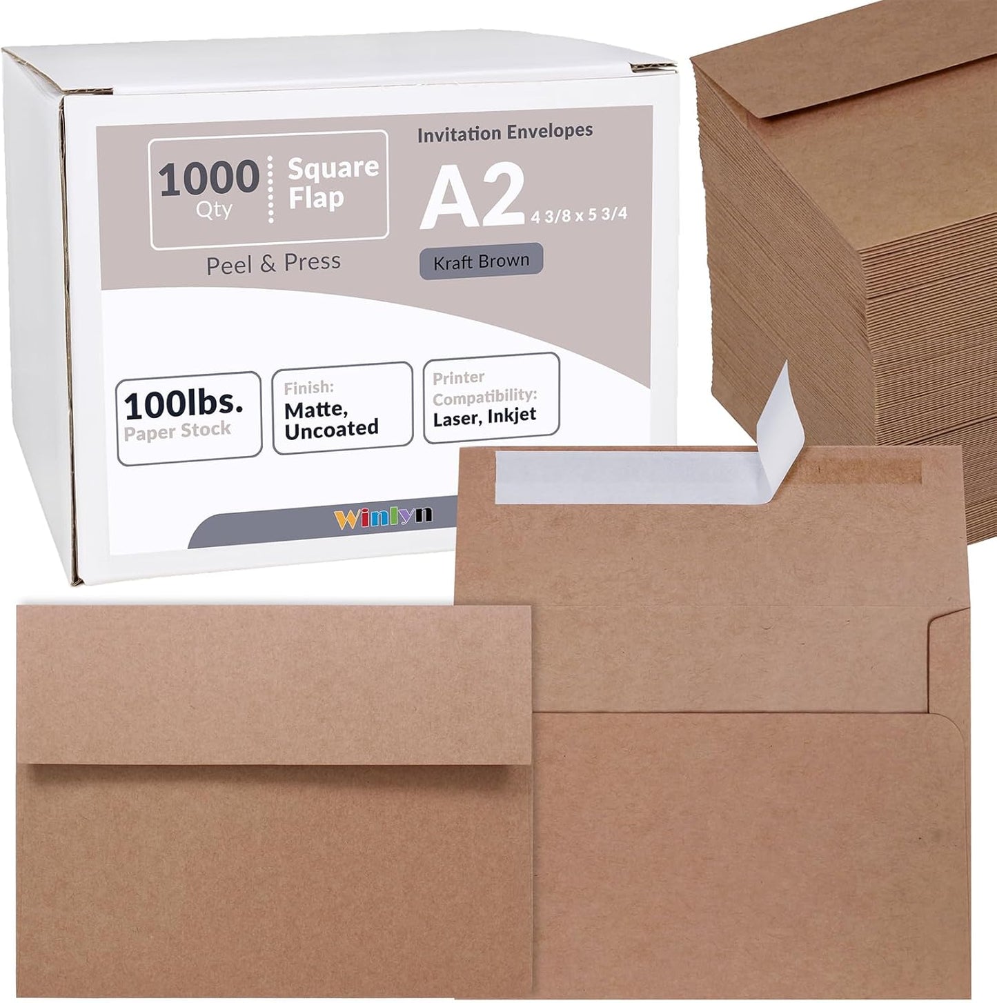 1000 Pcs A2 Invitation Envelopes for All Your Mailing Needs