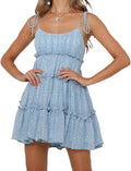 Mansy Womens Summer Floral Mini Dress for Boho Style Lovers