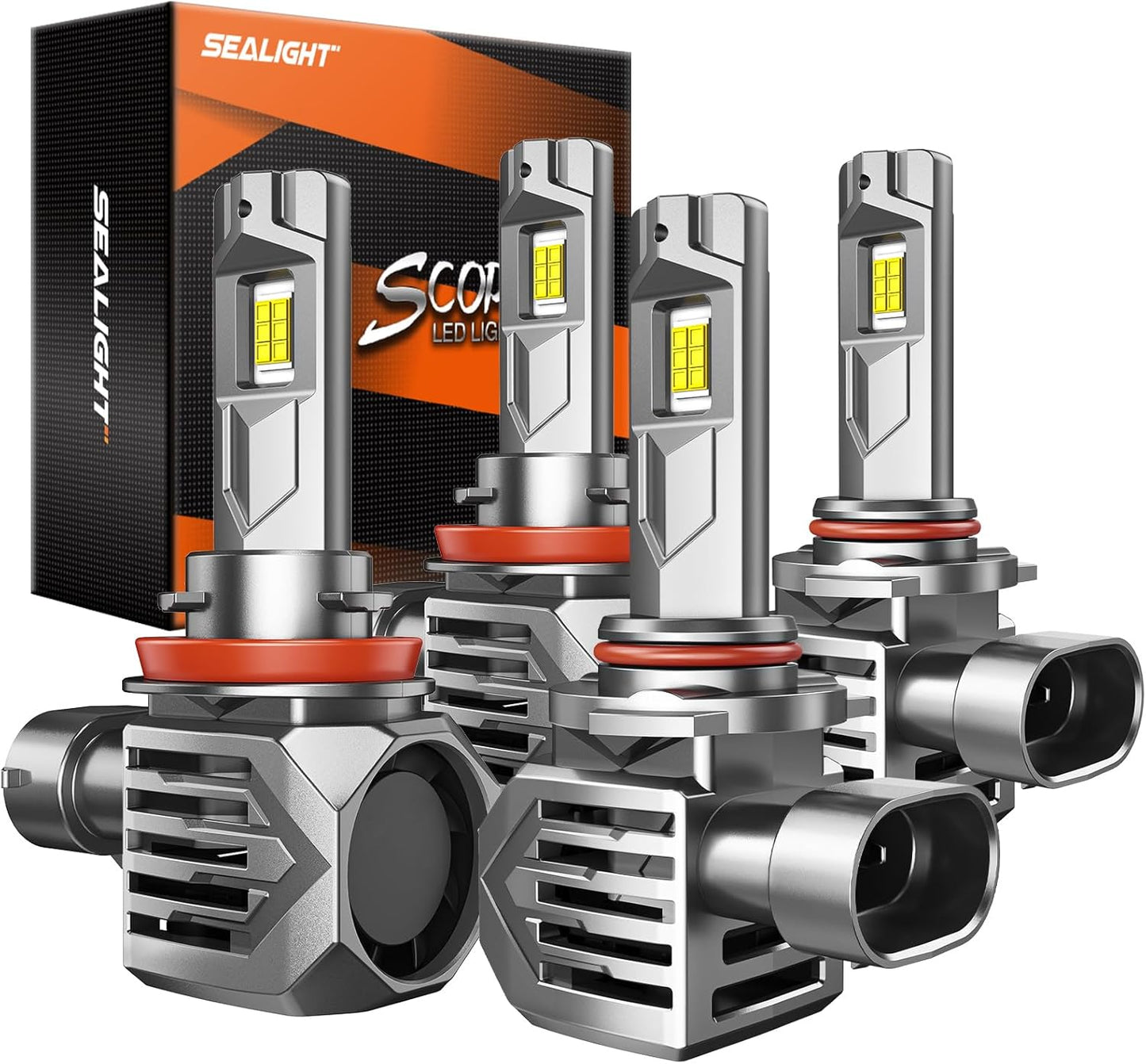 SEALIGHT H9 H8 H11 HB3 9005 Bulbs Combo 120000LM 130W 2024 Edition