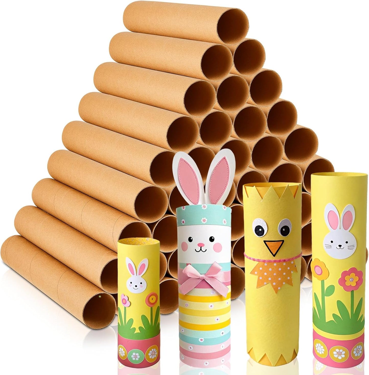 72 Pcs Cardboard Tubes for Craft DIY Projects and Activities