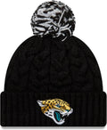 Women's NFL Cozy Cable Knit Cuff Pom Beanie - Jacksonville Jaguars