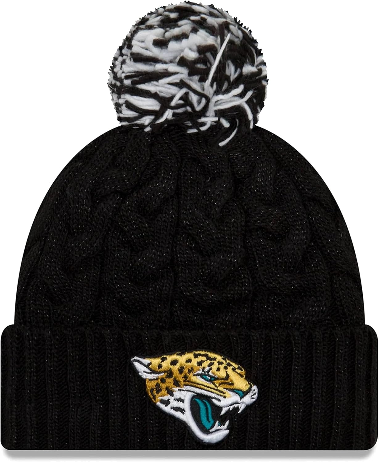 New Era Women's NFL Cozy Cable Knit Cuff Pom Beanie Hat Review