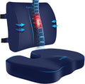 Seat Cushion and Lumbar Support Pillow for Pain Relief