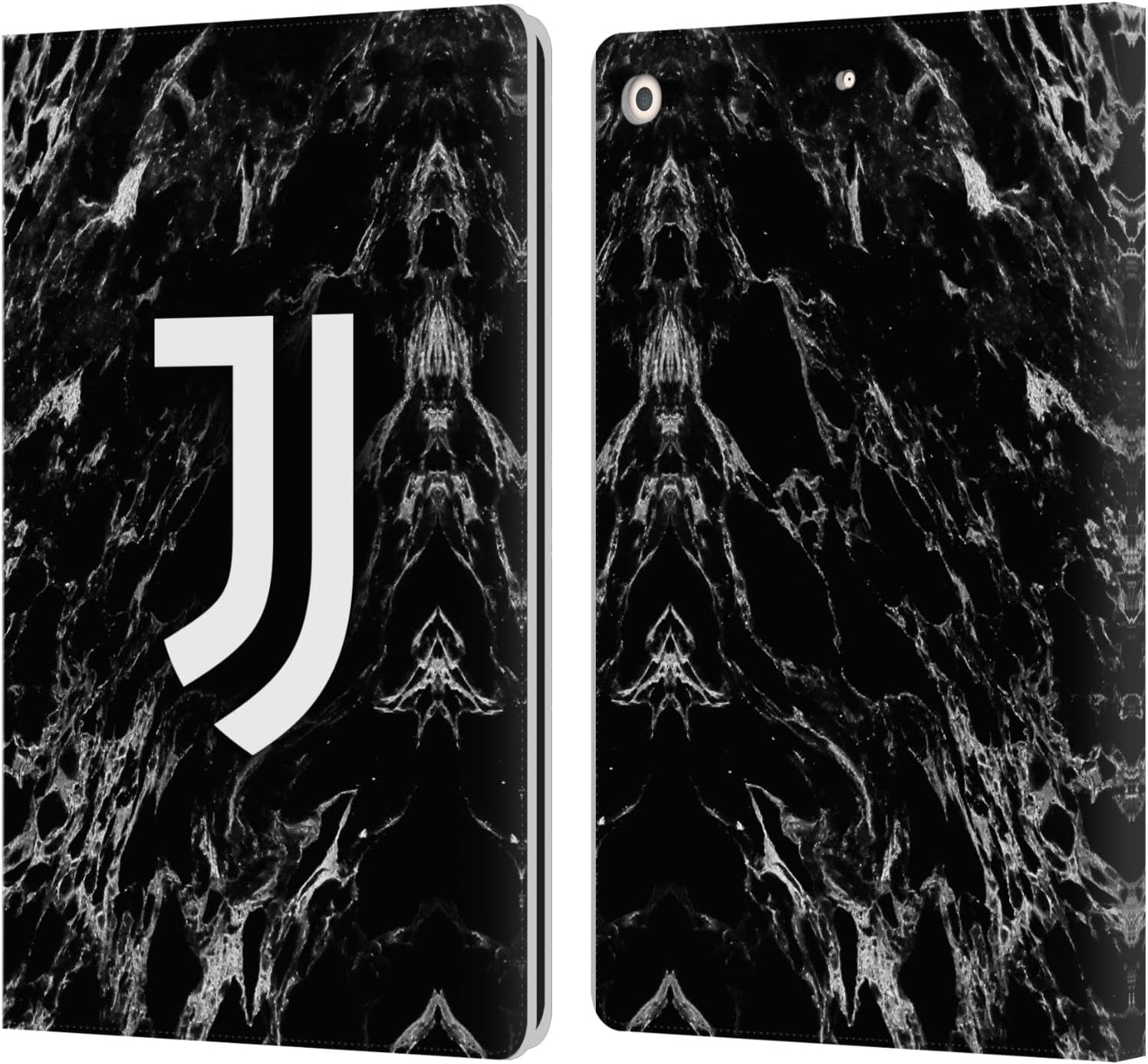 Juventus Football Club Black Marble Leather Wallet Case for iPad