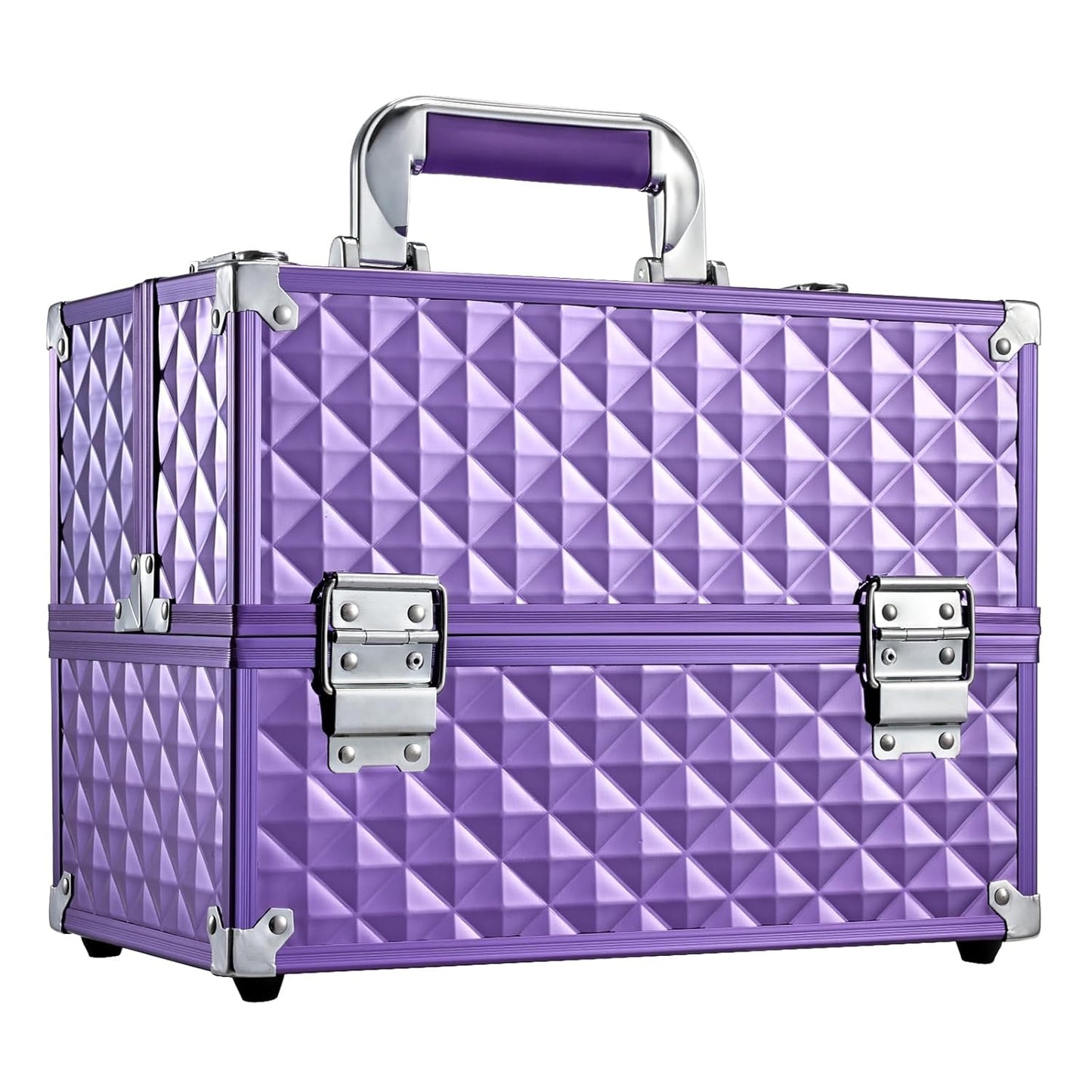 Frenessa Makeup Train Case - Portable Cosmetic Organizer Box
