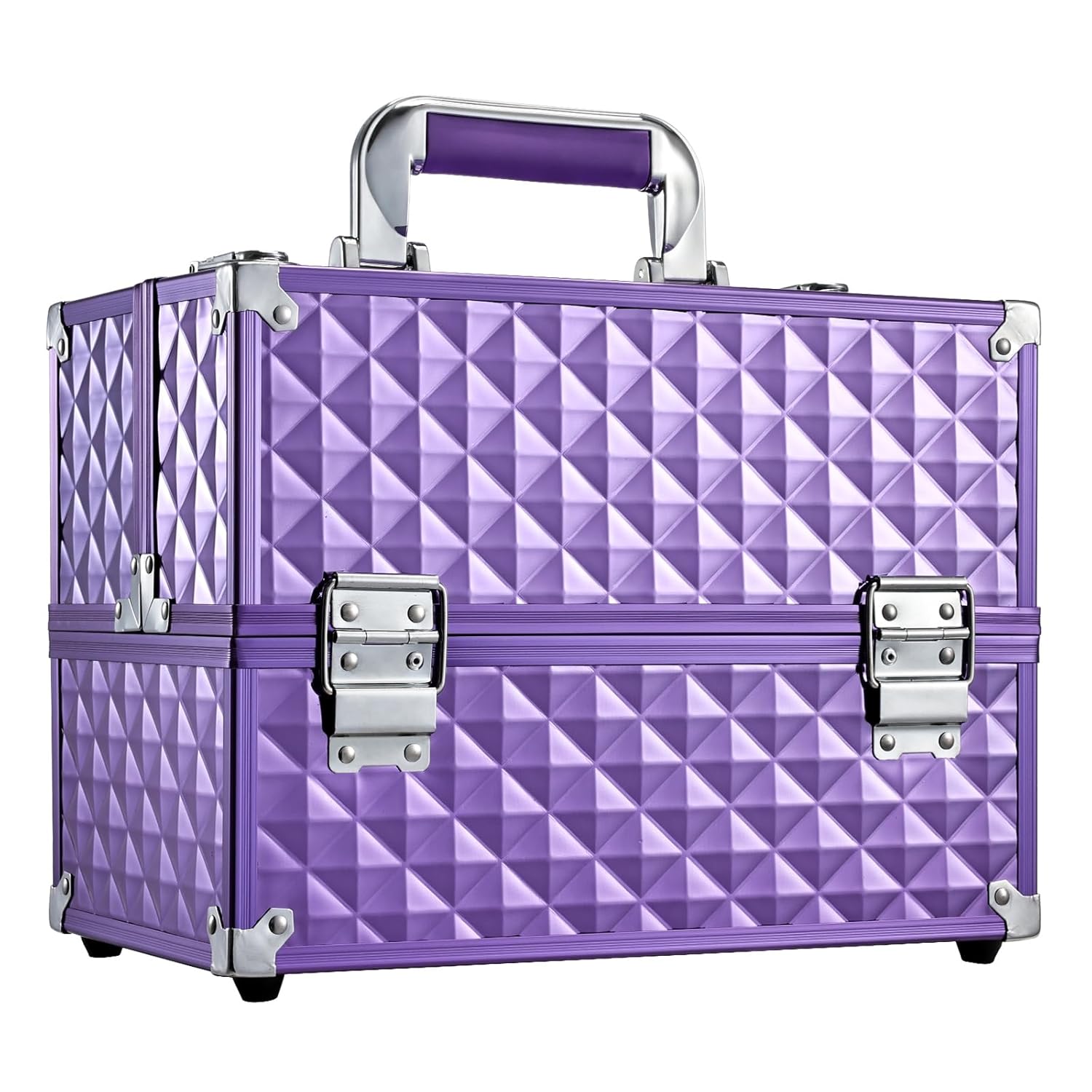 Frenessa Makeup Train Case - Portable Cosmetic Organizer Box