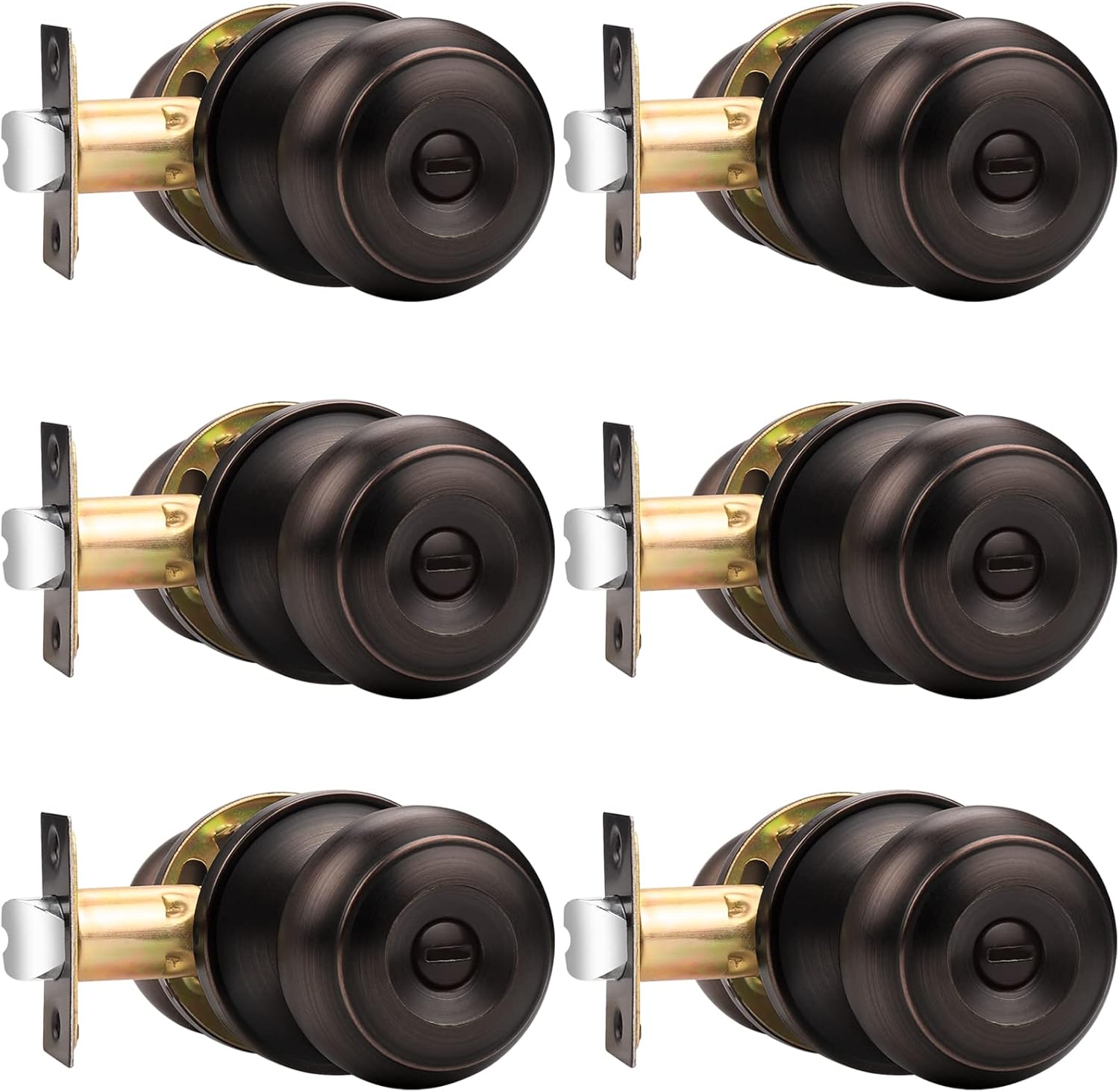 Probrico Privacy Door Knobs for Bedroom and Bathroom Use