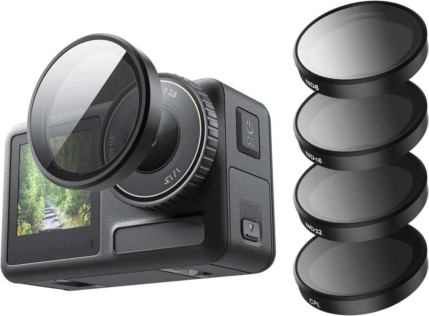 Camera Lens Filter Set for DJI Action 5 Pro 4 3 - 4-Pack
