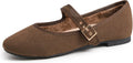 FEVERSOLE Women's Cushion Extra Padded Mary Jane Flats - Comfortable
