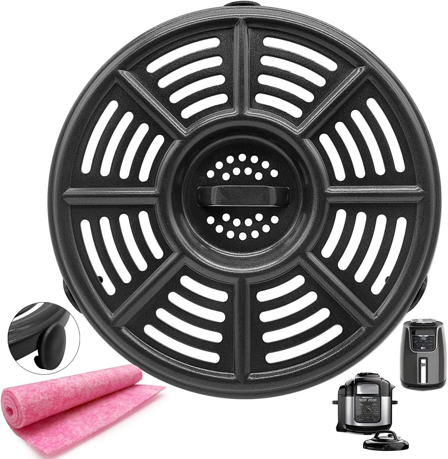 Ninja Air Fryer Crisper Plate - Non-Stick, Dishwasher Safe