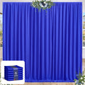 24 x 10ft Royal Blue Backdrop Curtains 6 Panels - No-Wrinkle Photo