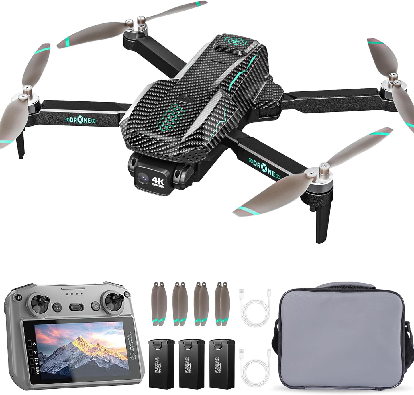 GPS Drone with 4K Camera for Adults - Lightweight & Foldable