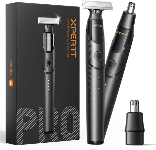 2025 Upgraded Body & Nose Hair Trimmer Kit for Men