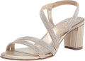 Womens Rhinestone Embellished Strappy Heeled Sandal - Party Ready