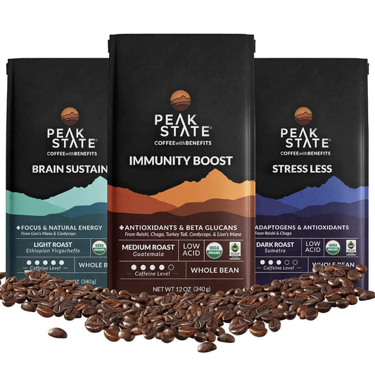 Immunity Boost & Brain Fuel Trio, 3 Bag Variety Pack