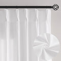 Elegant Pinch Pleat Sheer Linen Curtains for Sliding Doors