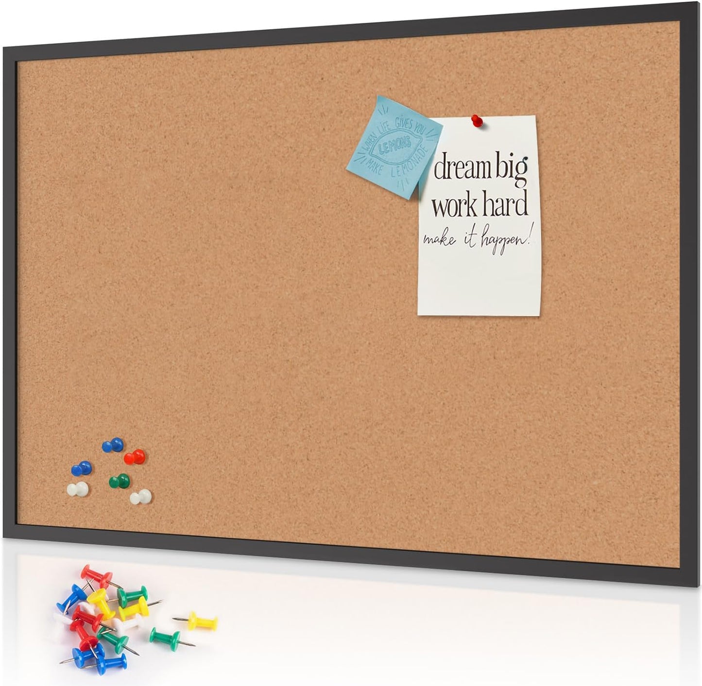 Board2by Cork Board Bulletin Board 48 x 36 for Home Office