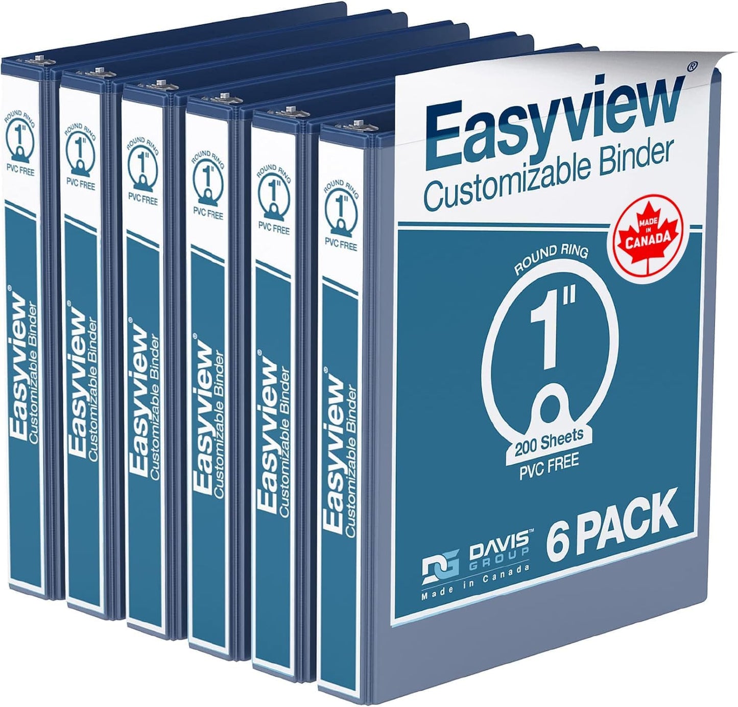 Easyview Premium 3-Ring Binders for School or Office Use