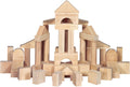 Standard Unit Solid-Wood Building Blocks with Wooden Storage Tray