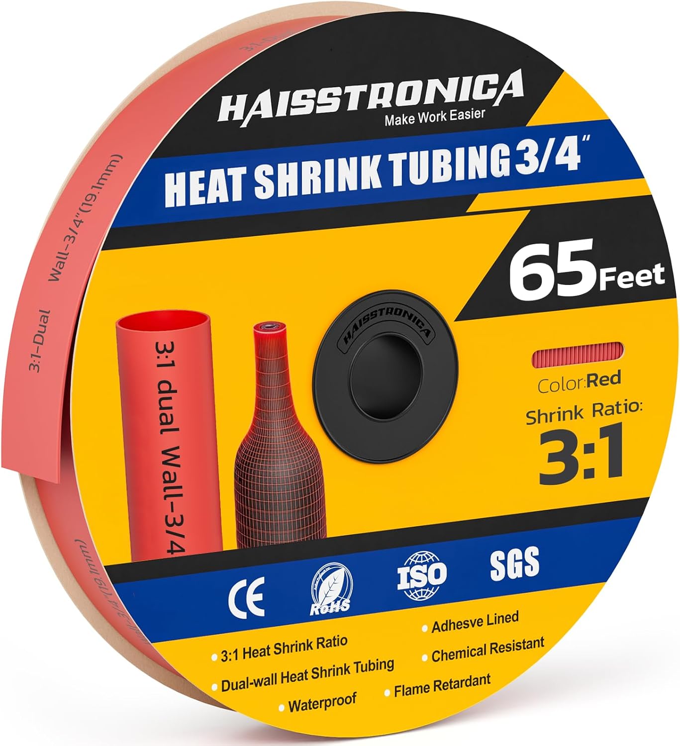 Haisstronica 3:1 Heat Shrink Tubing for Marine and Automotive Use