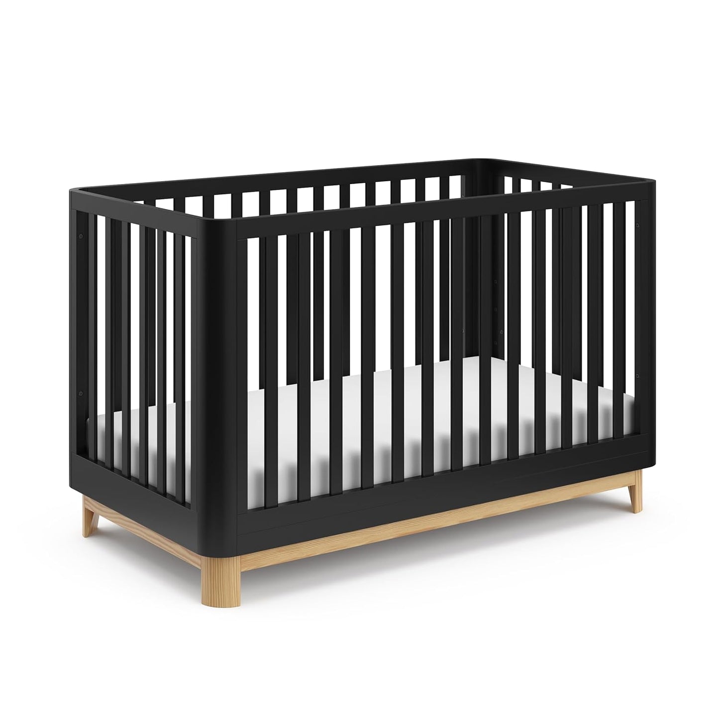 Storkcraft Santos Convertible Crib: Stylish 3-IN-1 Design