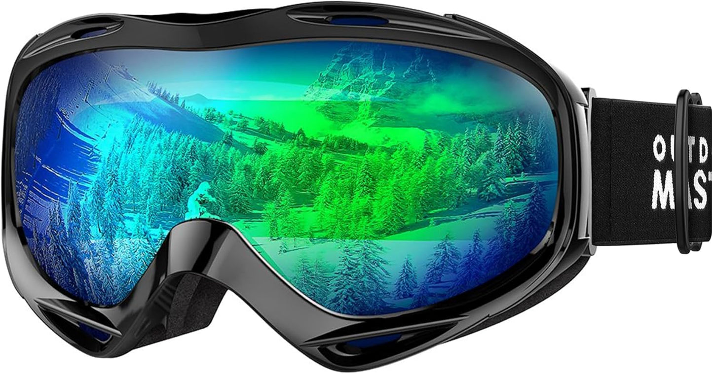 OutdoorMaster OTG Ski Goggles for Men, Women & Youth - UV Protection