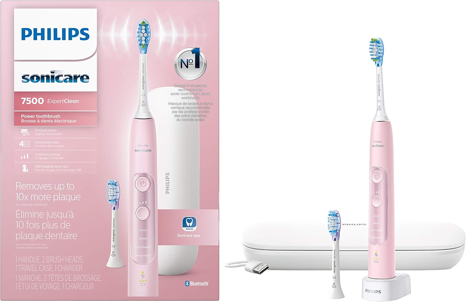Philips Sonicare ExpertClean 7500 Pink Electric Toothbrush Review