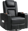 Swivel Rocking Recliner with Massage and Heat - Comfortable Home