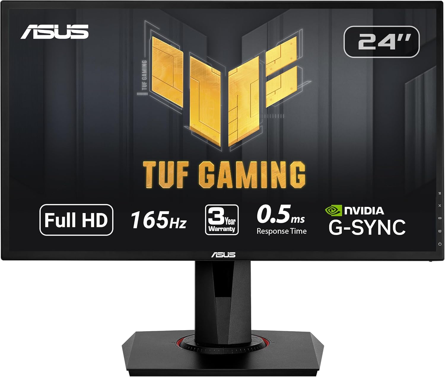 ASUS 24 Gaming Monitor 165Hz 0.5ms G-SYNC - Crystal Clear Graphics