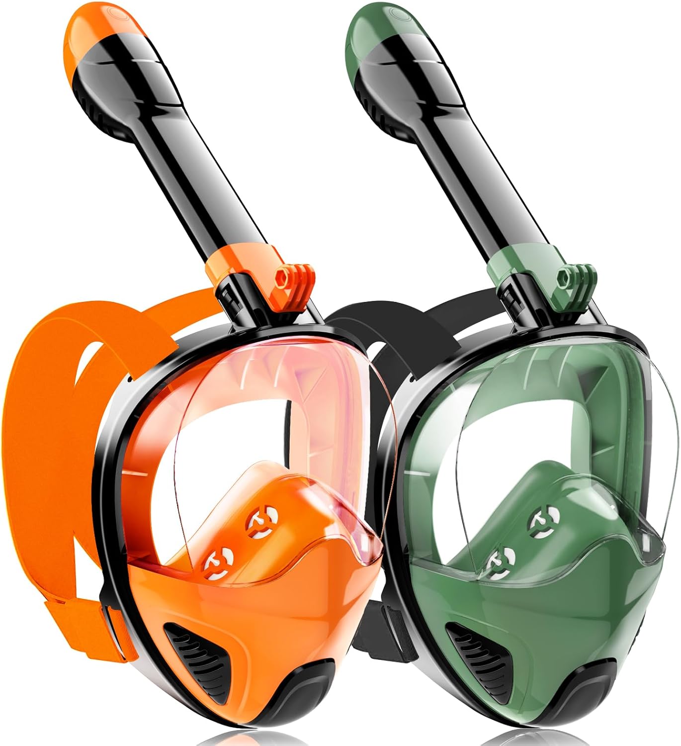 Panoramic View Snorkel Mask - Clear Vision & Easy Breathing!