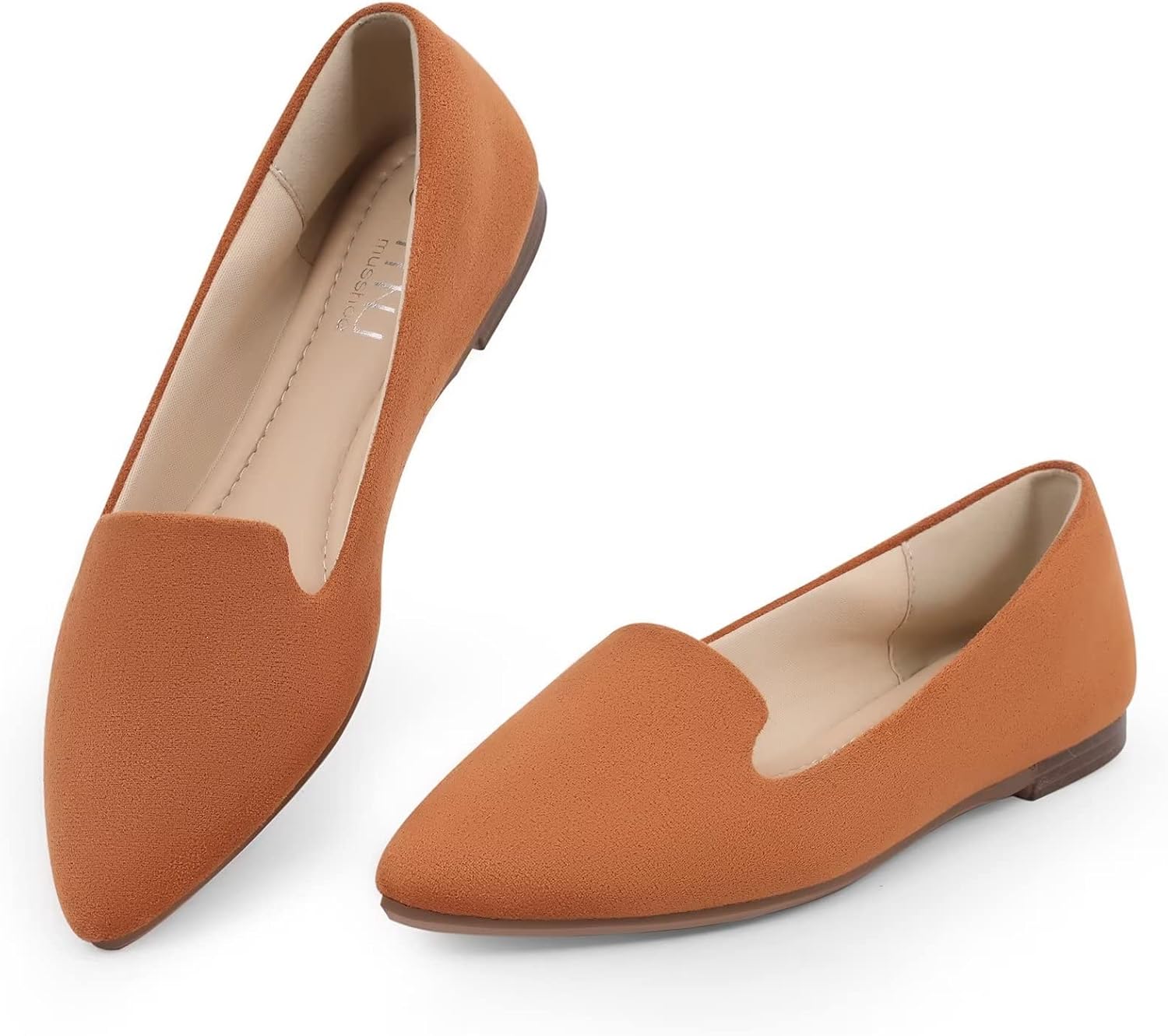 MUSSHOE Flat Shoes for Women - Comfortable Slip-On Flats