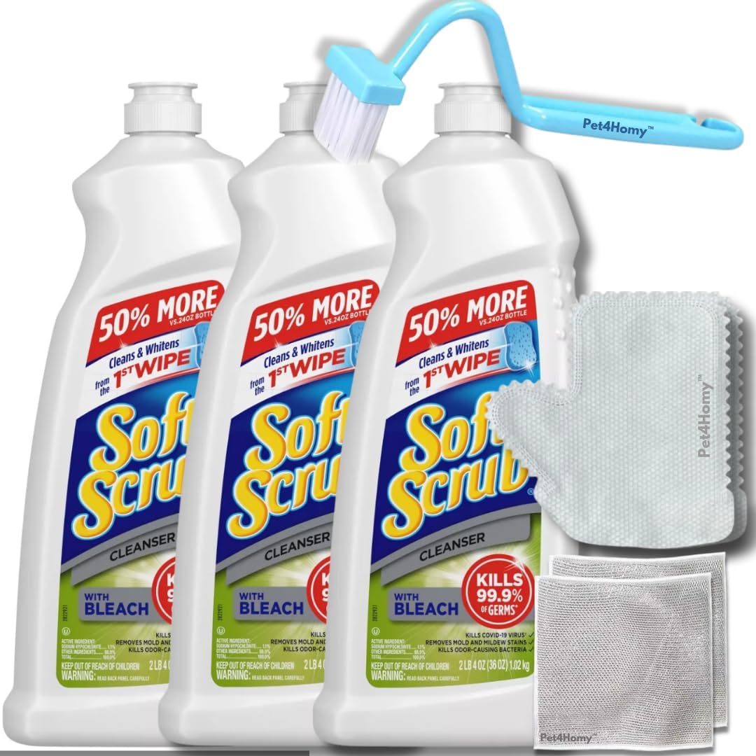 3pk Soft Scrub All Purpose Cleaner with Bleach for Every Surface